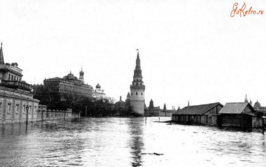Москва - 1908. САМОЕ БОЛЬШОЕ НАВОДНЕНИЕ В МОСКВЕ