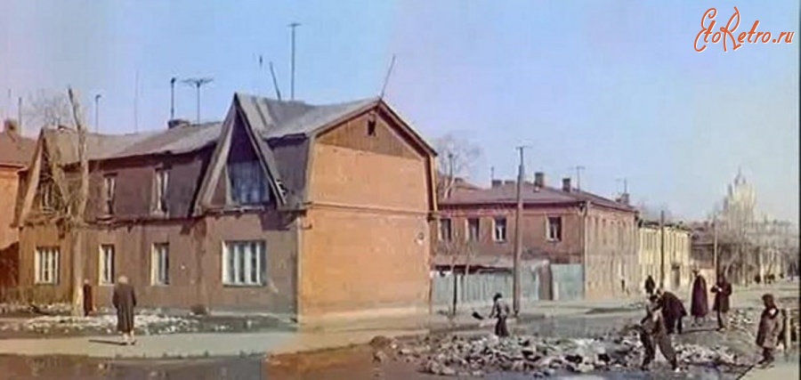 Москва - Малая Дорогомиловская улица. 1956 год.