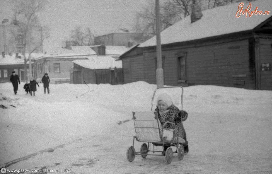 Москва - 1 Тихвинский тупик, деревянные дома 1962, Россия, Москва,