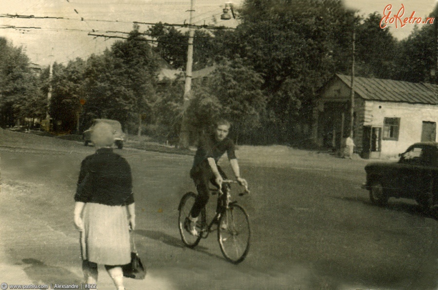 Москва - Селезнёвская улица. Вид с угла Новосущёвской 1960, Россия, Москва,