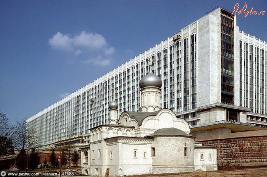 Москва - Строят гостиницу «Россия» 1966—1967, Россия, Москва,