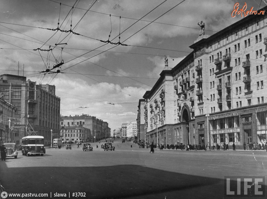 Москва - Улица Горького 1941, Россия, Москва,