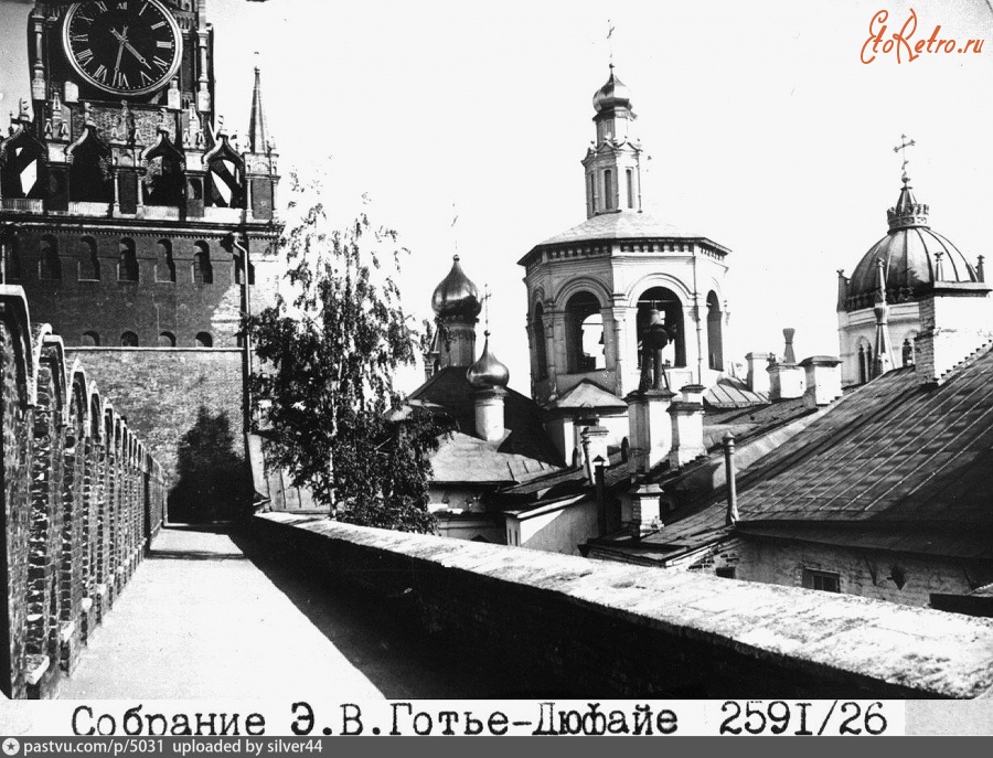 Москва - На Кремлёвской стене 1914, Россия, Москва,