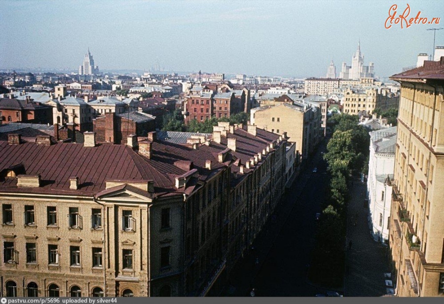 Москва - Вид с гостиницы Минск (снесена в 2006 году) 1975, Россия, Москва,