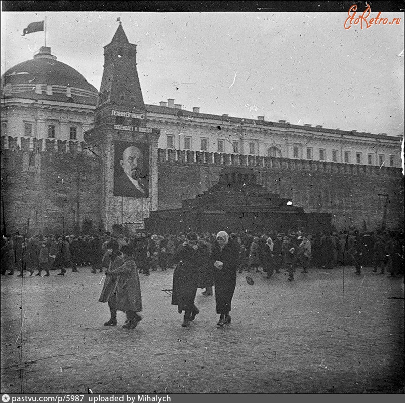 Москва - Деревянный мавзолей 1924—1925, Россия, Москва,
