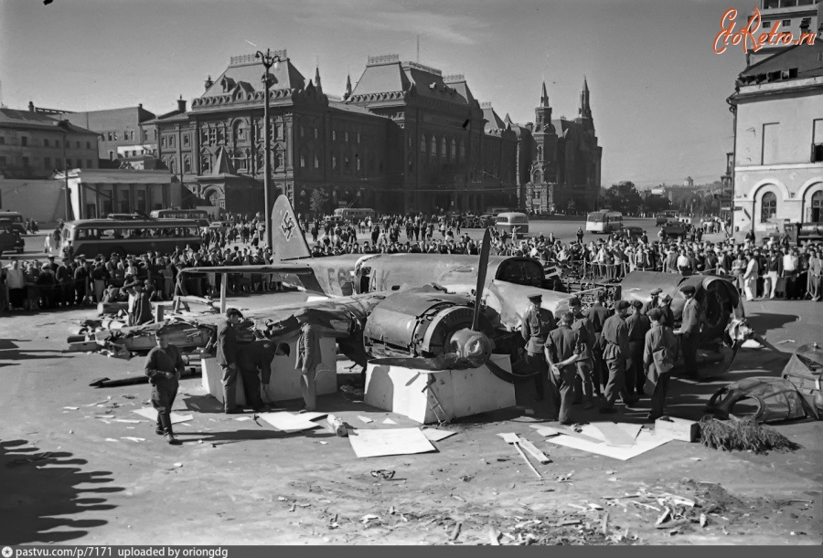 Москва - Сбитый JU-88 1941, Россия, Москва,