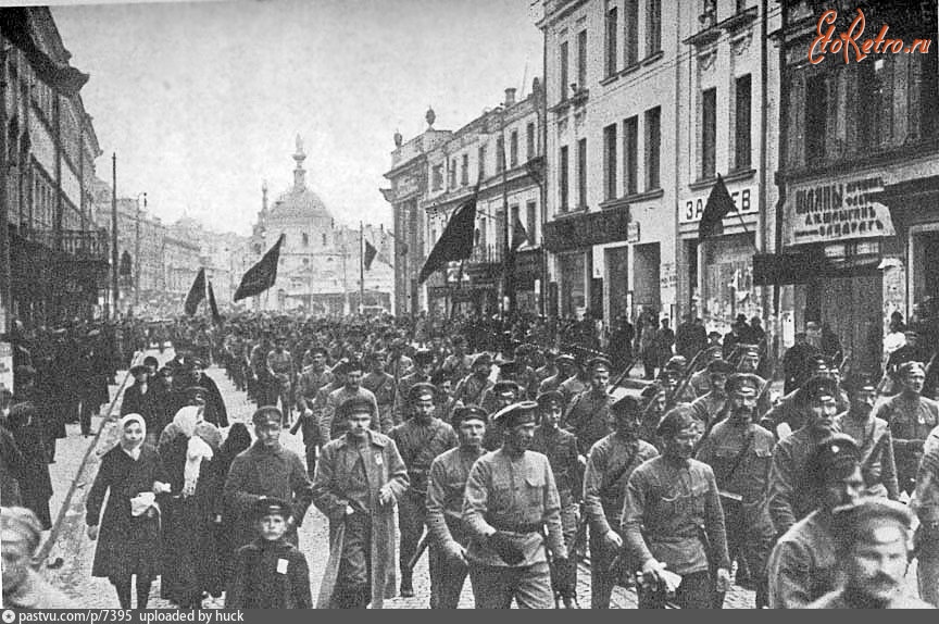 Москва - Тверская улица в сторону центра (вариант №2) 1917, Россия, Москва,