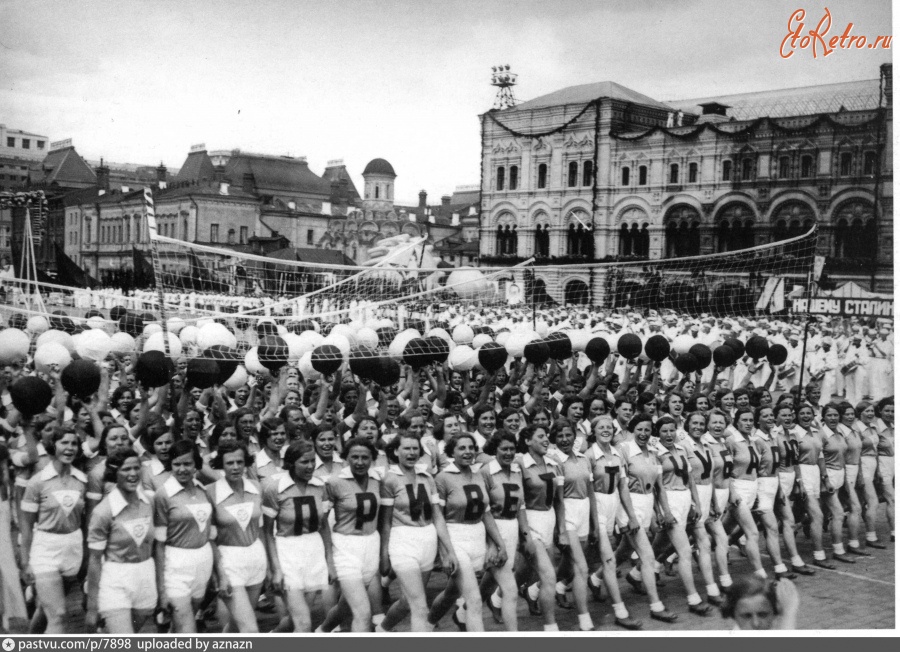 Москва - Парад физкультурников на Красной площади 1935, Россия, Москва,