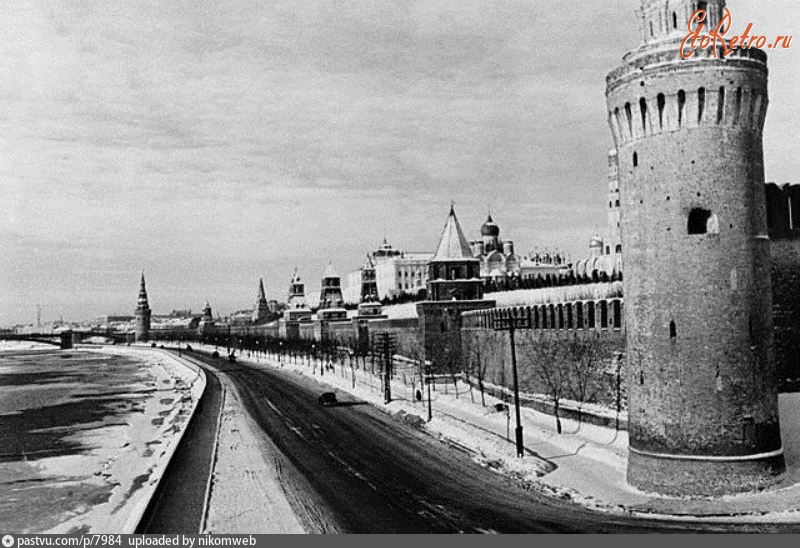 Москва - Кремлёвская набережная 1941, Россия, Москва,
