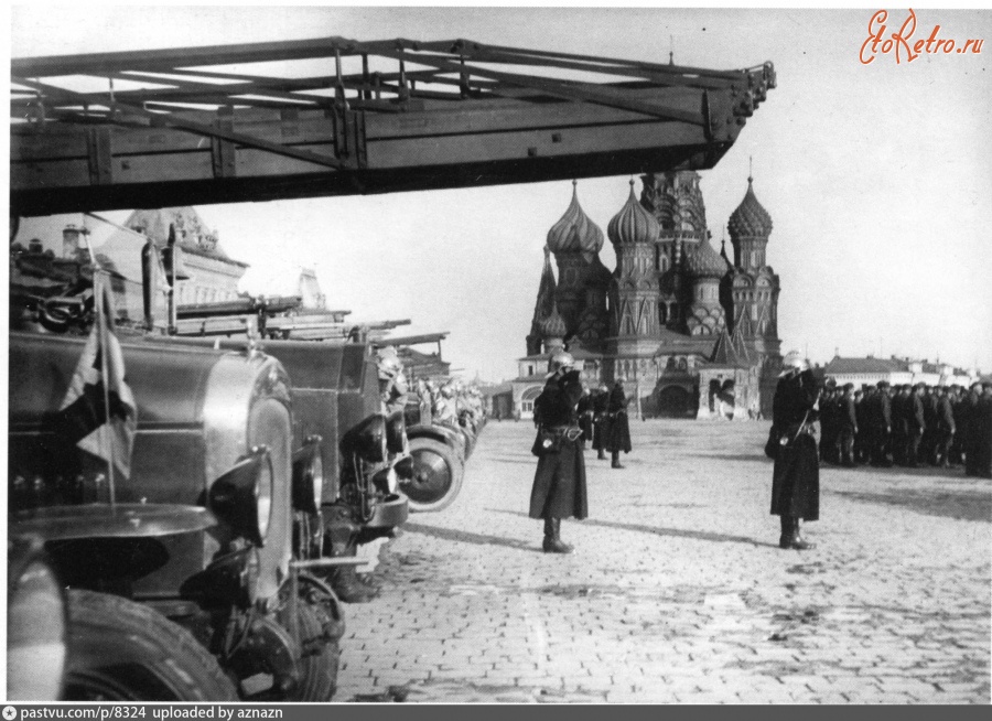 Москва - Парад пожарных на Красной площади 1927—1930, Россия, Москва,