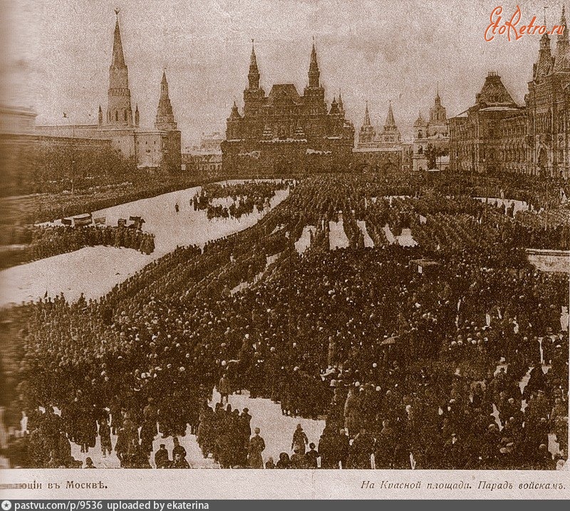 Москва - Дни февральской революции 1917г, Россия, Москва,