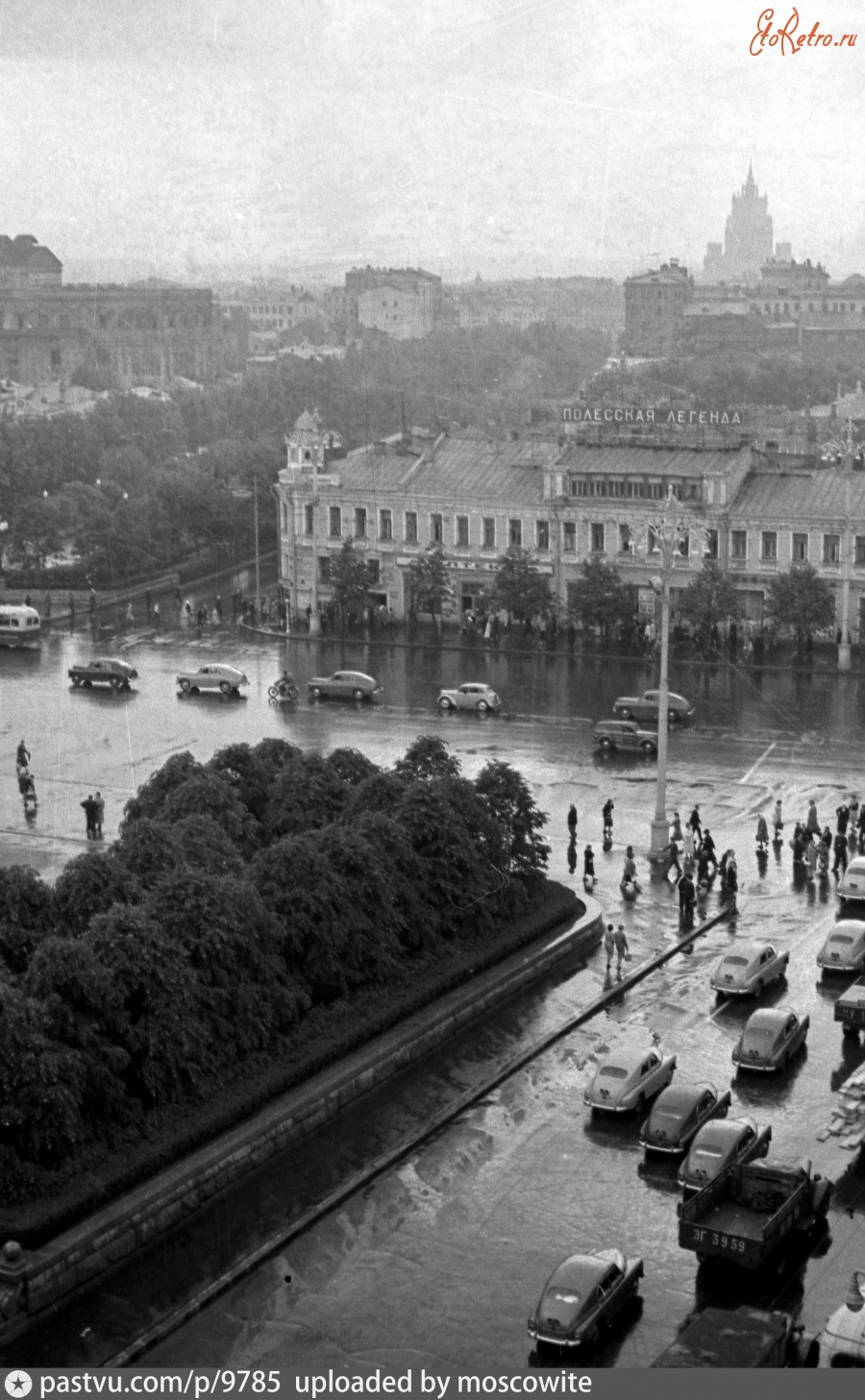 Москва - Пушкинская площадь и Тверской бульвар 1957, Россия, Москва,