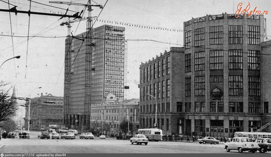 Москва - Строительство гостиницы «Интурист» 1968—1969, Россия, Москва,