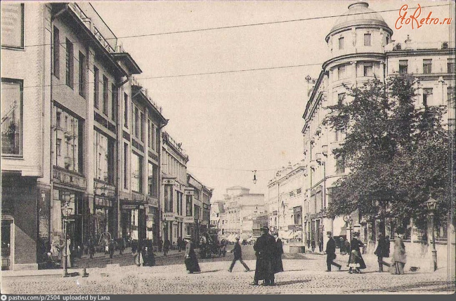 Москва - Угол Кузнецкого моста и Большой Лубянки 1908—1910, Россия, Москва,