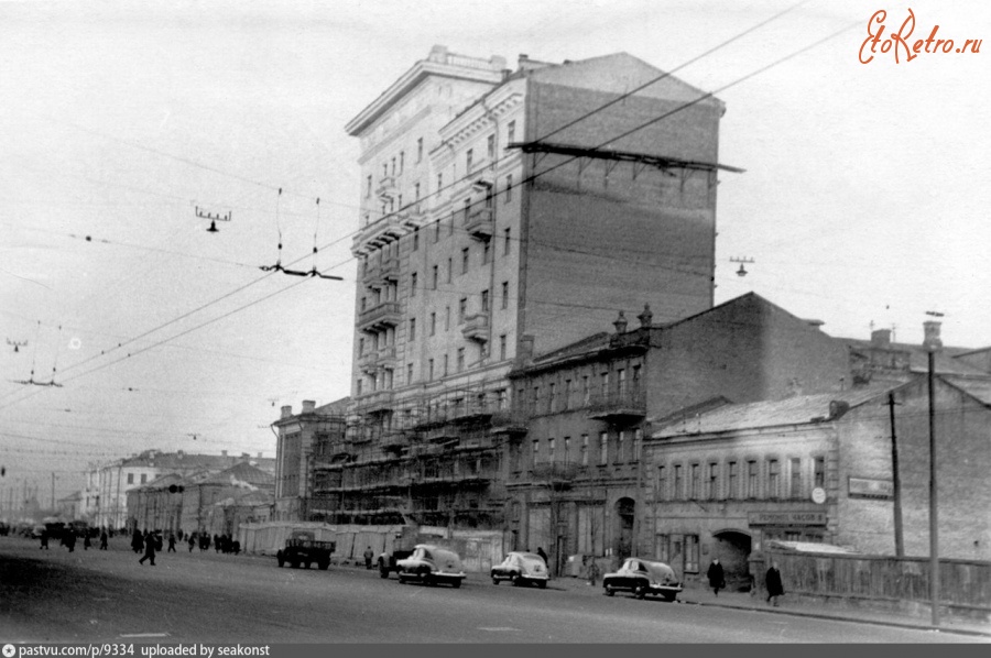 Москва - 1-я Мещанская перед Рижской площадью 1951, Россия, Москва,