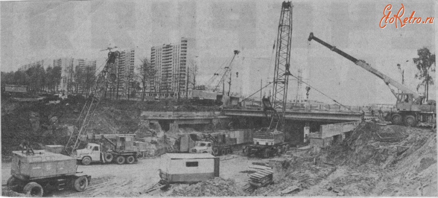 Москва - Строительство тоннеля под Рублёвским шоссе