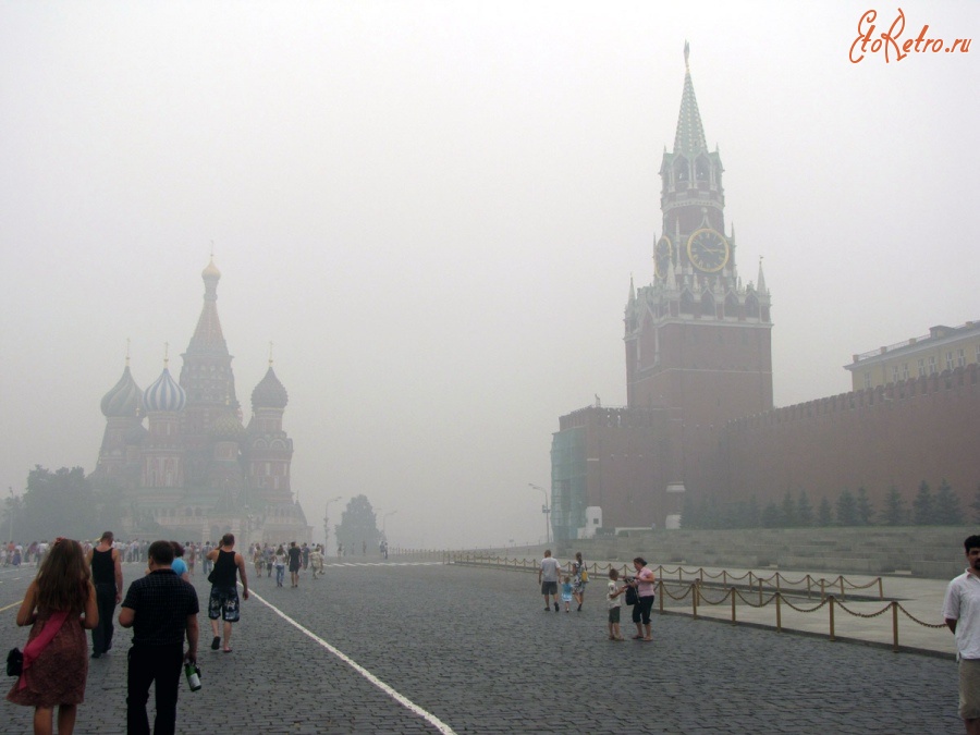 Москва - Москва в дыму 9 августа 2010 года.