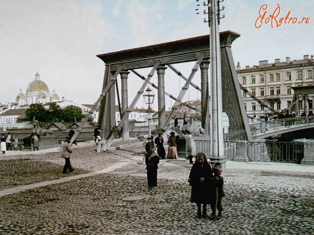 Санкт-Петербург - Египетский мост.1896 г.