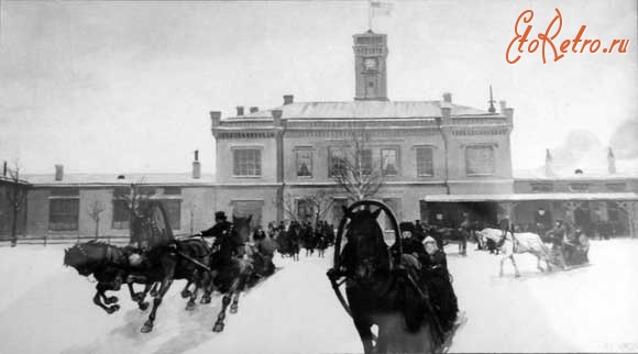 Санкт-Петербург - Развозка пассажиров на вокзале в Царском Селе