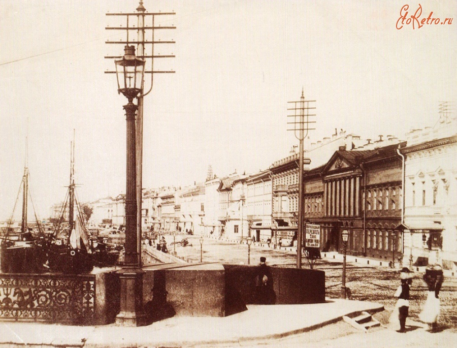Санкт-Петербург - Николаевский мост и вид на Английскую набережную.