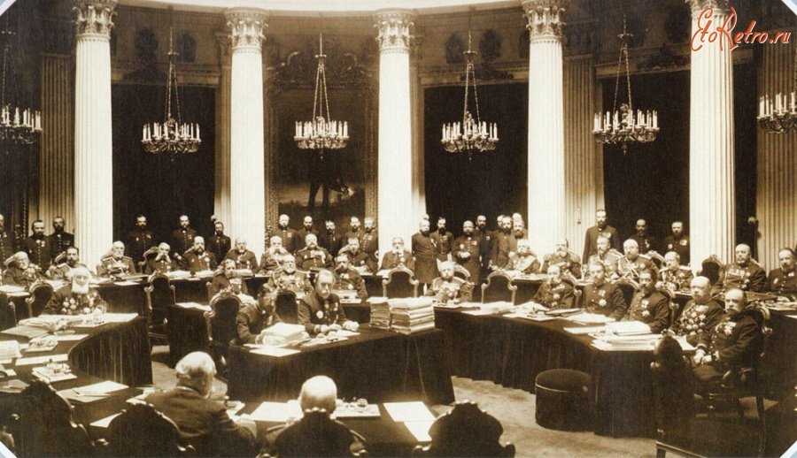 Санкт-Петербург - Заседание Государственного Совета в Мариинском дворце 22 мая 1900 года. Россия , Санкт-Петербург , Адмиралтейский район