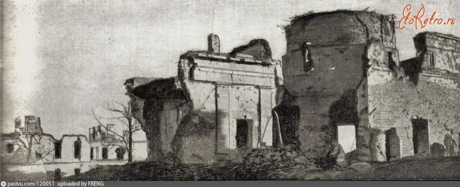 Санкт-Петербург - Здания Пулковской обсерватории, разрушенные гитлеровцами