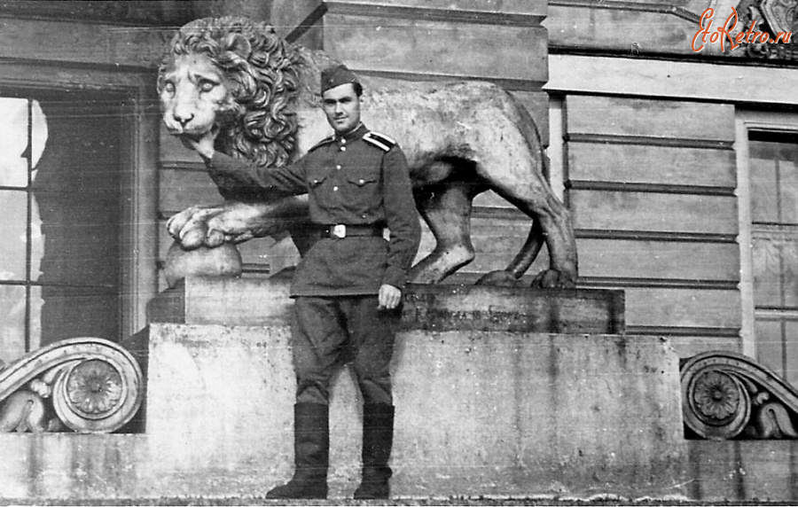 Санкт-Петербург - Чугунный лев у входа в Русский музей.
