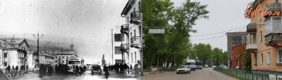 Рубцовск - Улица Комсомольская (Сталина) со стороны ул. Калинина