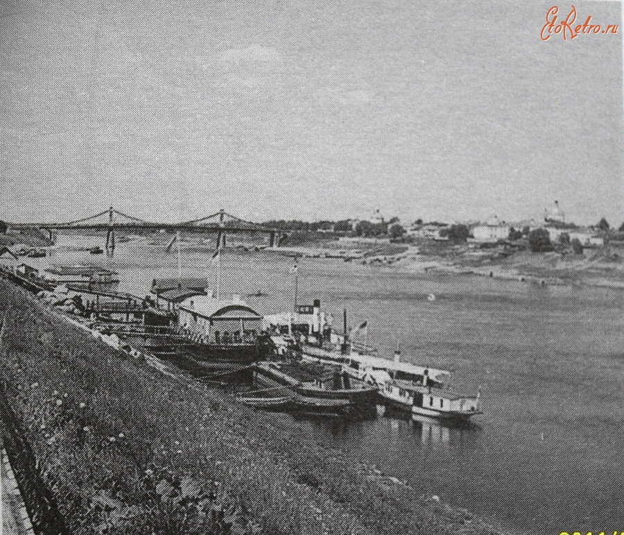 Тверь - Пристань и старый мост через Волгу