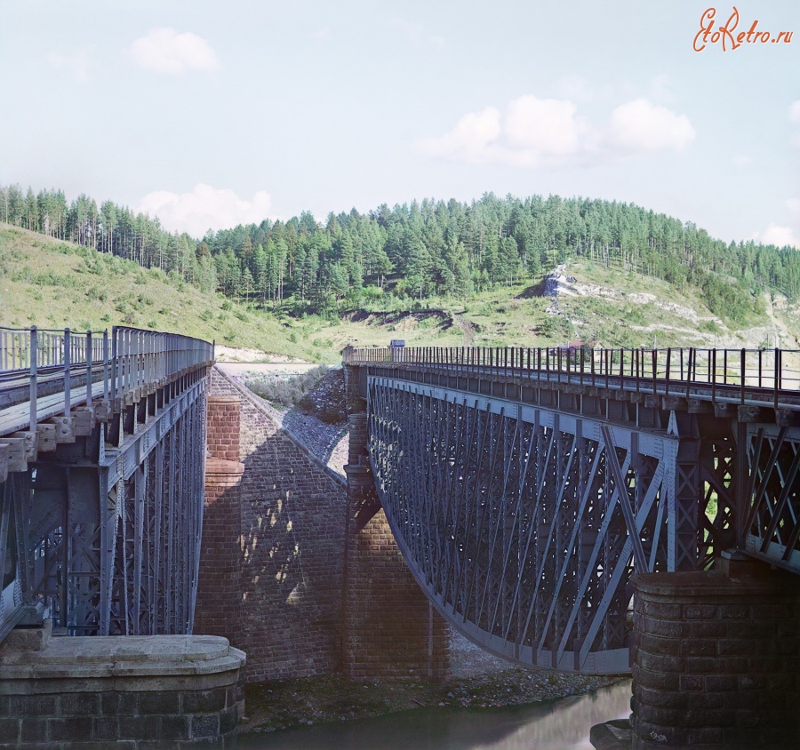 Усть-Катав - Юрезанский мост. 1910 год