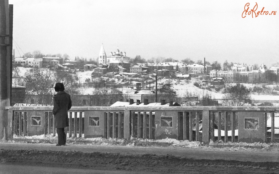 Чебоксары - На Калининском мосту. Декабрь 1980 года