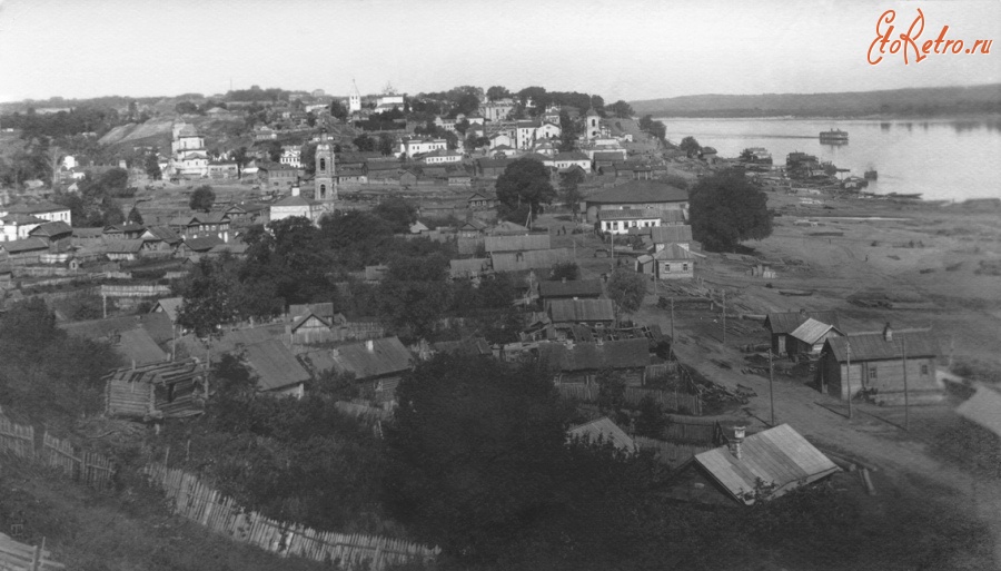 Чебоксары - Вид на город с востока на запад. 1932 год.