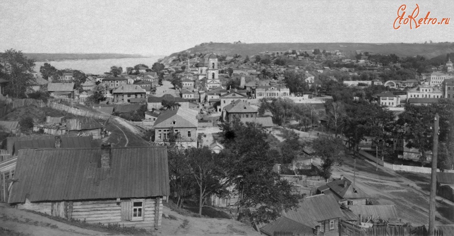 Чебоксары - Вид на город с запада на восток. Начало 1930-х годов