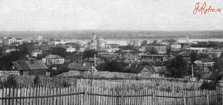 Чебоксары - Вид на город в начале 1930-х годов.