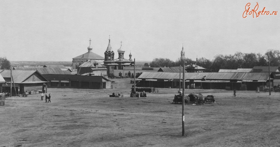 Чебоксары - Базарная площадь в начале ХХ века