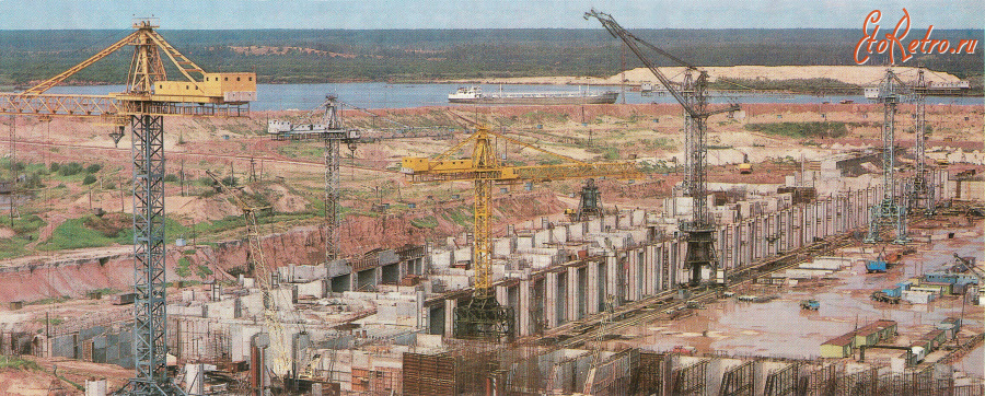 Чебоксары - Строительство Чебоксарской ГЭС