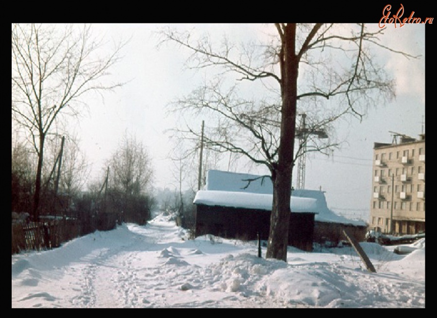 Воскресенск - Улица Лермонтова города Воскресенск. Фото сделано в конце 60 начала 70 годов.