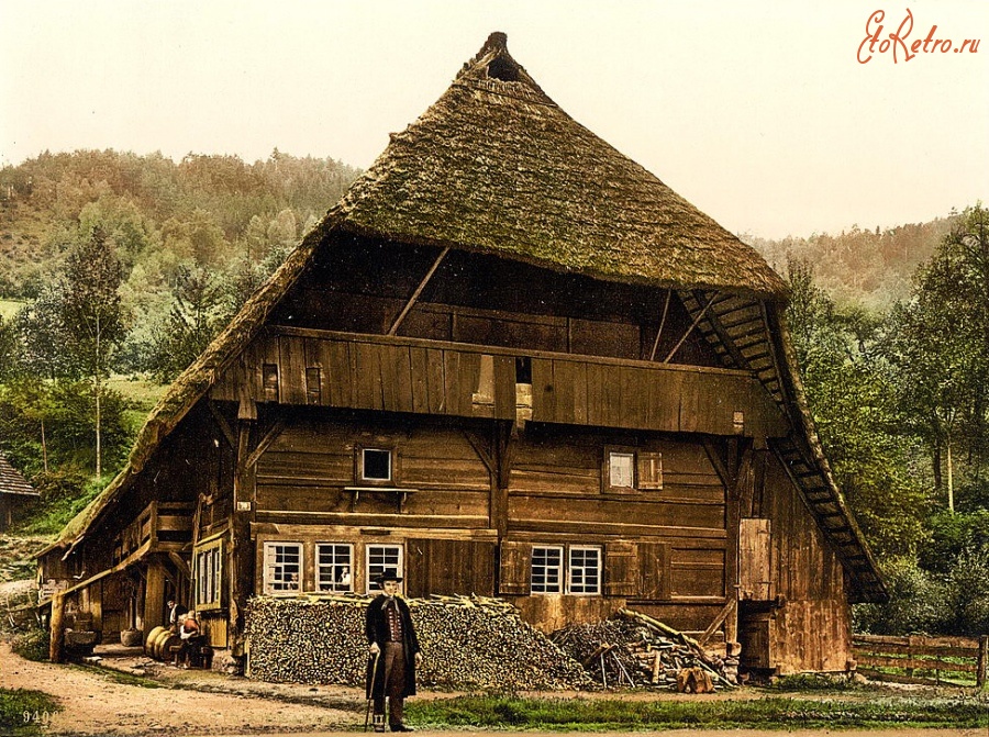 Германия - Крестьянский дом.1895 год.