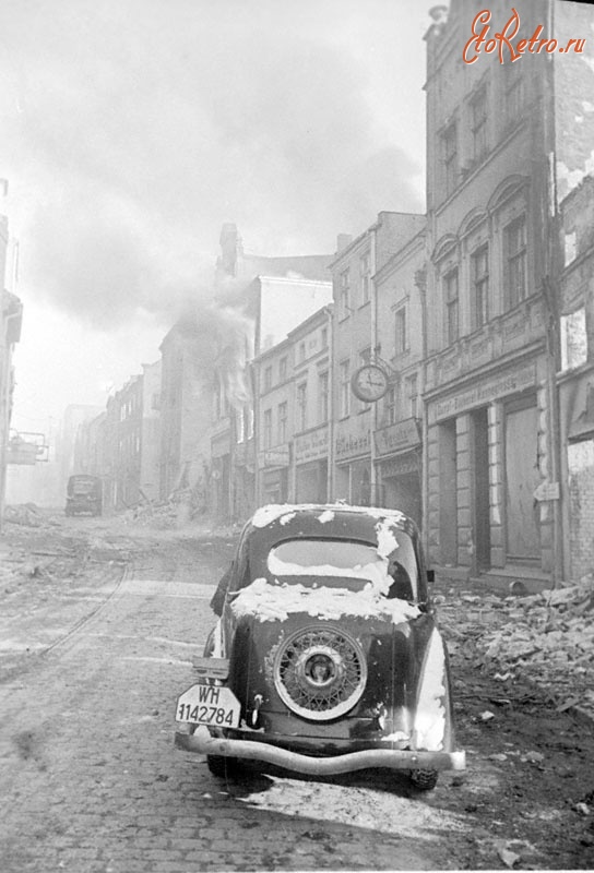 Германия - Одна из улиц города Вилленберг, занятого войсками 2-го Белорусского фронта