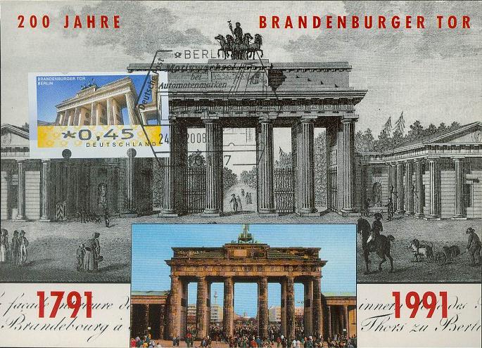 Берлин - Бранденбургские ворота -200 лет.
