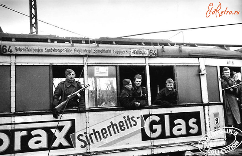 Берлин - Первые пассажиры берлинского трамвая
