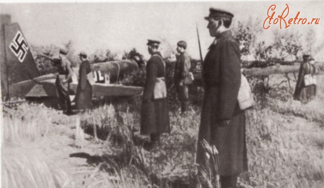 Киевская область - Фашистский самолет сбитый под Киевом
