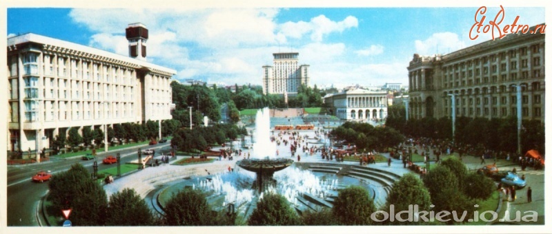 Киев - Киев.  Площадь Октябрьской революции.