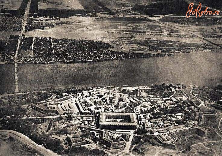 Киев - Київ  в 1918 році (аерофотознімок).
