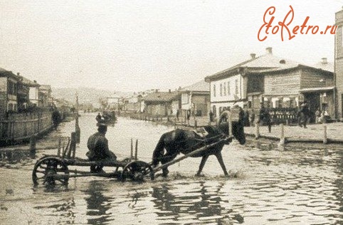 Киев - Киевское  наводнение  в 1900 -е годы.