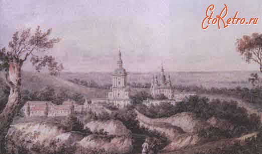 Киев - Київ.  Ф.Солнцев. Кирилівський  монастир.