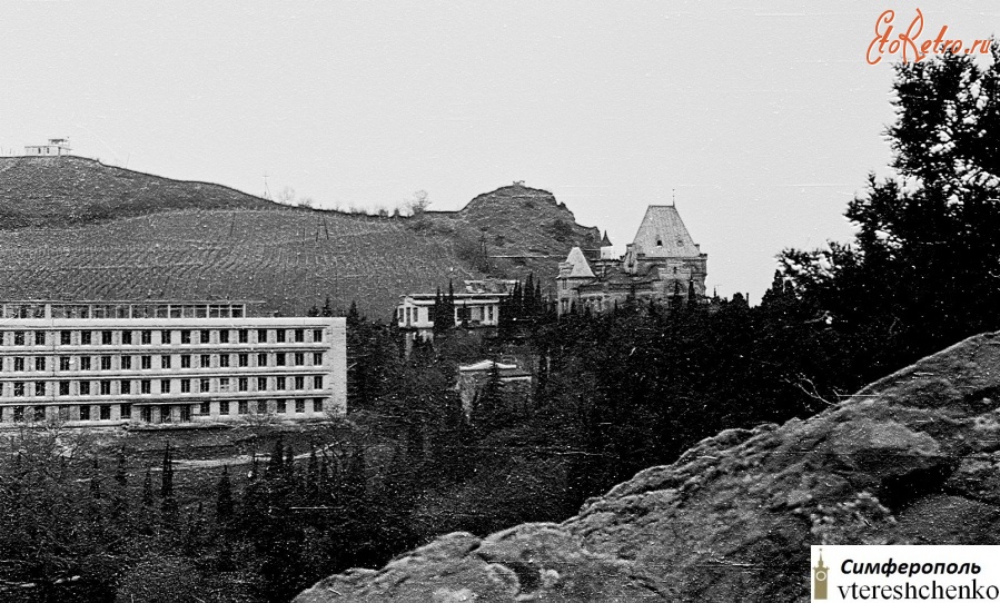 Алушта - Крым. Алушта. Замок княгини Гагариной – 1971
