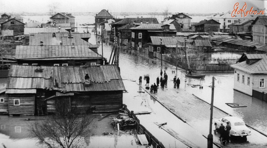 Архангельск - Наводнение в Соломбале . Весна 1959г.