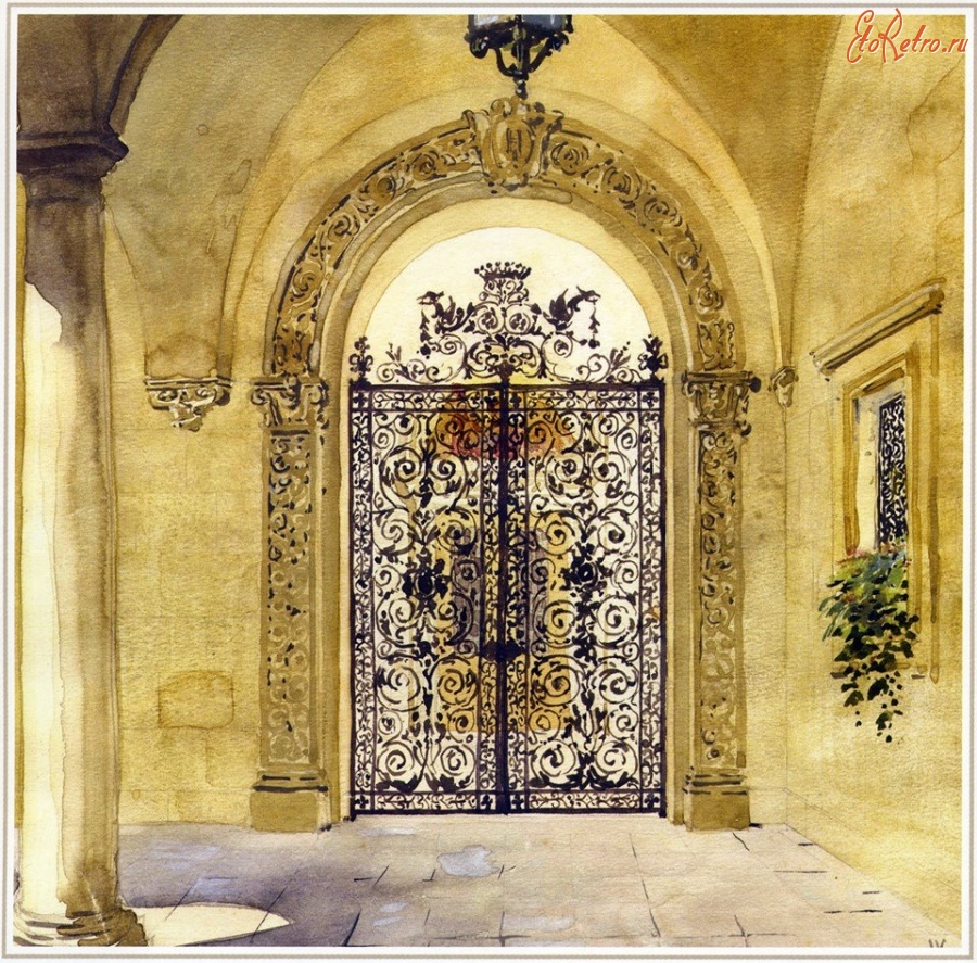 Ливадия - Ворота Итальянского дворика Ливадийского дворца.