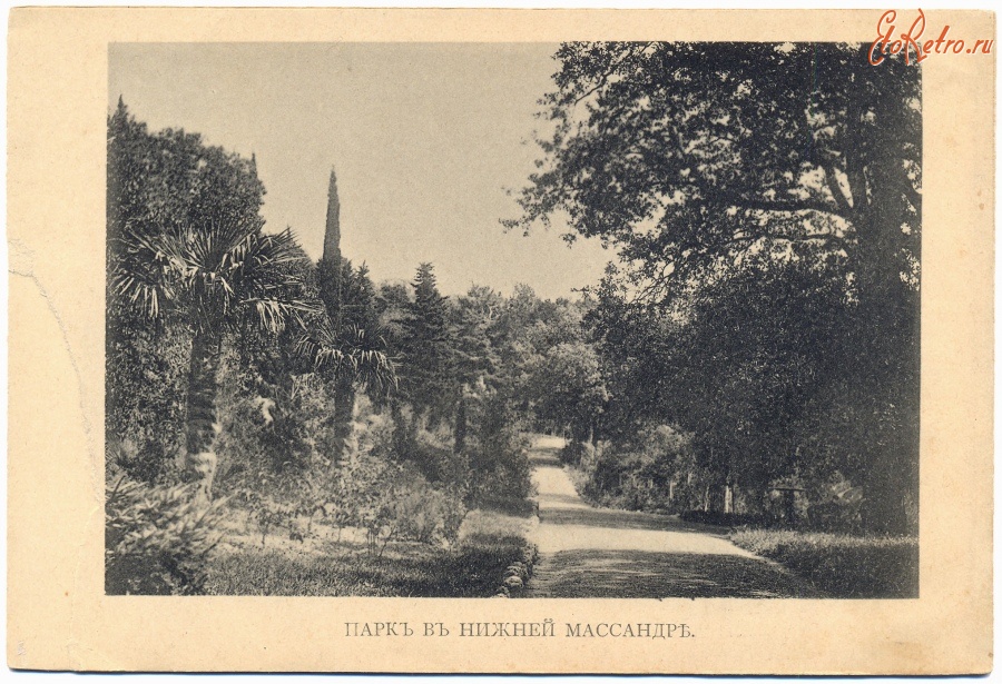 Массандра - Парк в Нижней Массандре, 1900-1917